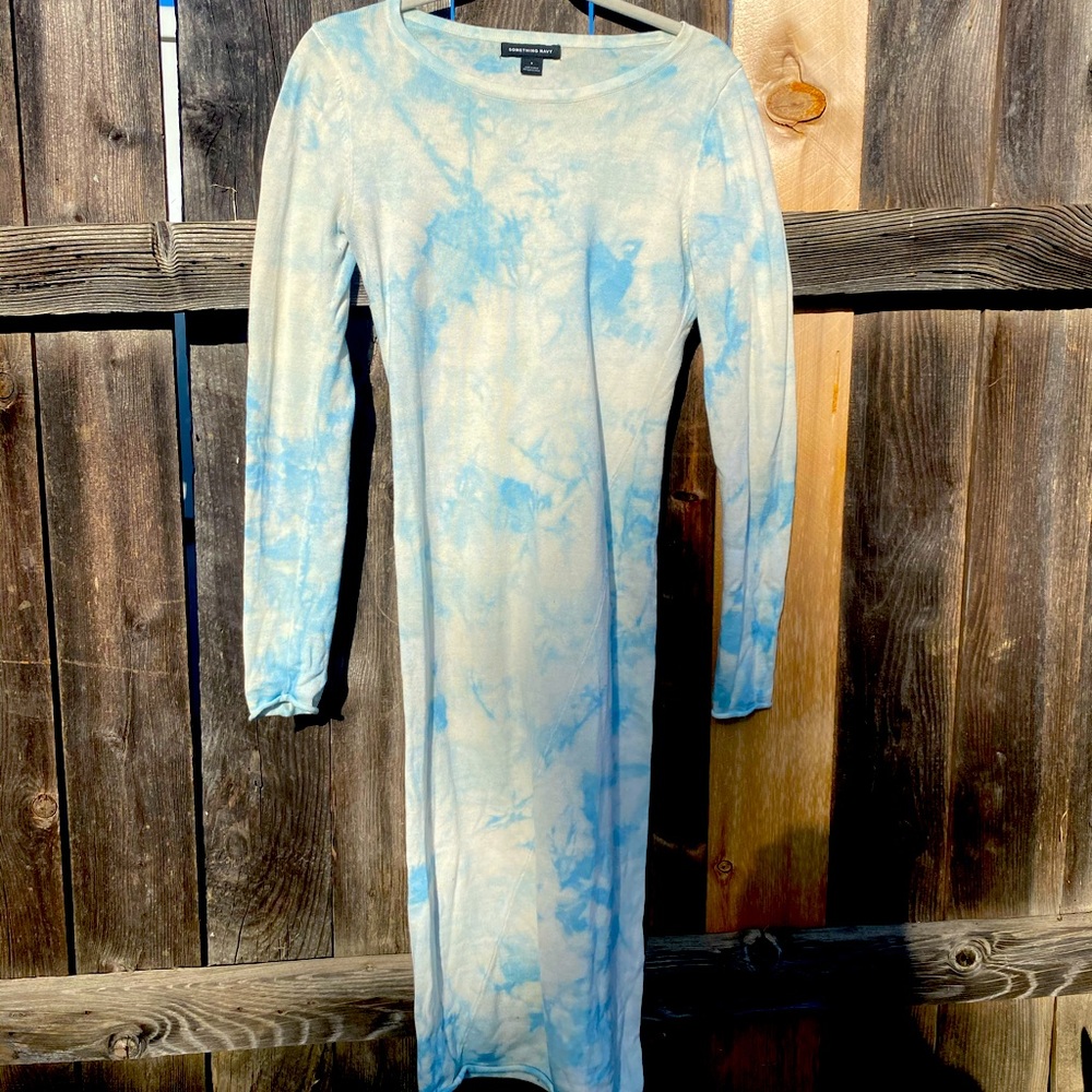 Something Navy Tie Dye Dress